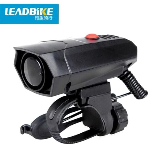 Leadbike Bicycle Accessories 6 Sounds Electronic Cycling Horns Bike Bicycle Alarm Handlebar Ring Bell Horn Black Bike Air Alarm