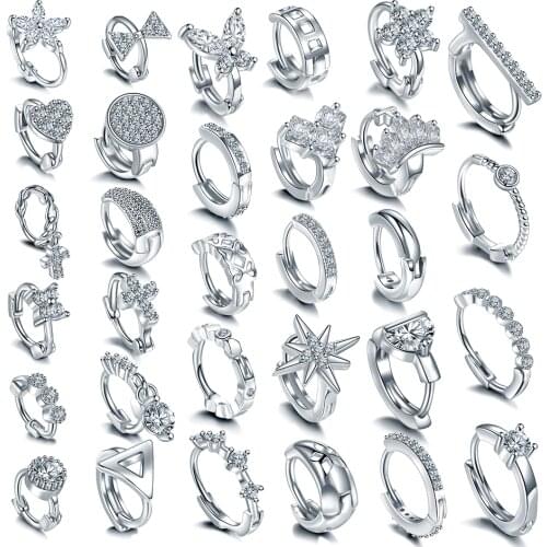 1Pc Nose Ring Septum Rings Tragus Earring Cz Cartilage Earring Nose Piercing Fake Piercing Oreja Pircing Jewelry