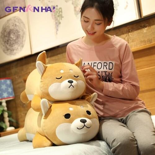 1pc 35-75CM Cute Stuffed Soft Husky Plush Toys Lovely Animal Shiba Inu Dog Plush Pillow Lovely Birthday Gift for Children Kids