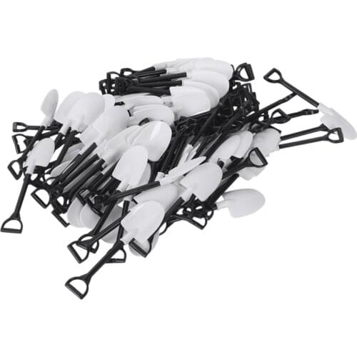 100Pcs Plastic Disposable Mini Shovel Spoon Potted Cake Ice Cream Garden Party