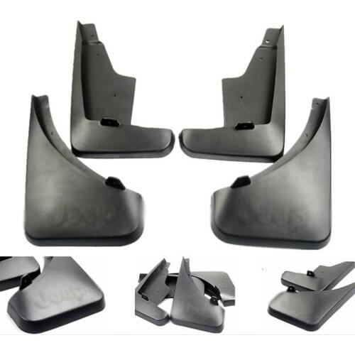 4pcs Premium Auto Front&Rear Heavy Duty Molded Flares Splash Mud Flaps Guards Fenders For Jeep Compass 2006-2016