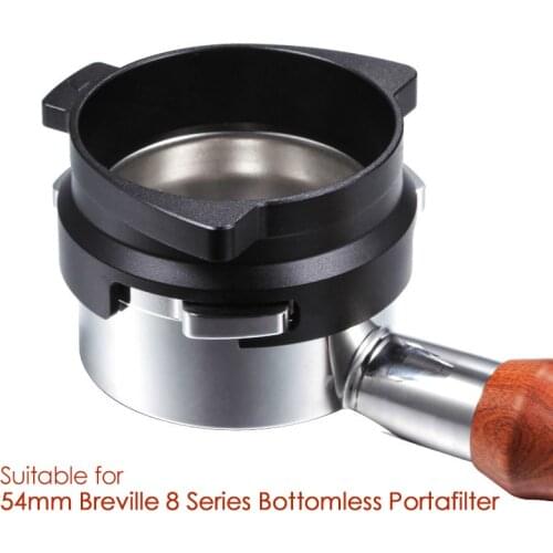 54mm Coffee Powder Receiving Dosing Ring Rotatable Rotary Aluminum Alloy Loop for Breville 8 Series Coffee Machines Cafe Home