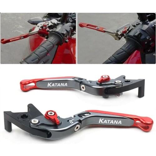 Motorcycle Accessories Folding Extendable Brake Clutch Levers For SUZUKI 600/750 KATANA 1998-2006 1999 2000 2001 2002 2003 2004