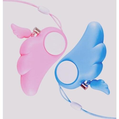 IN STOCK! 1Pc Personal Protection Alarm Portable Angel Mini Keyring Protect Your Safty Anti-Attack Panic Safety Security