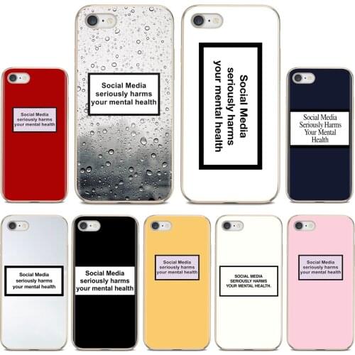 Social Media seriously harms your Soft Skin Case For Huawei Honor 6 6A 7 7X 7A 7C 8 8C 8X 9 9X 10 10i 20 Lite Play Pro