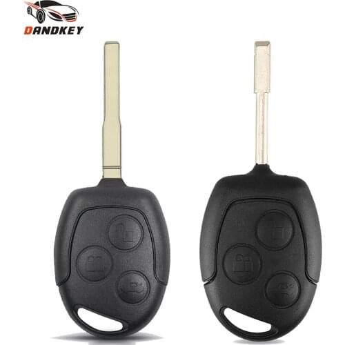 Dandkey 10pcs 3 Buttons FO21/HU101 Blade Remote Car Key Shell Case Cover For Ford Focus Mondeo Festiva Fusion Suit Fiesta KA
