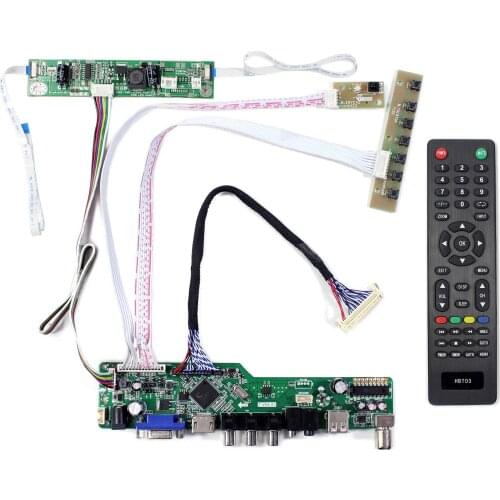 For 21.5inch 23inch LCD Screen MT215DW01 V1 Board Size 188x43x17mm MT230DW01 V1 1920x1080 HD MI VGA CVBS USB Controller Board