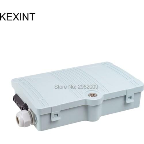 FTTH Mini ABS Material 4 Core Fiber Optic Distribution Box for Stainless Steel Tube Optical Splitter 10pieces