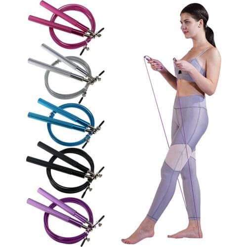 Hot Sale Jump Ropes Classic Delicate Jump Skipping Ropes Cable Steel Wire Adjustable Fast Speed Flexible Jump Ropes