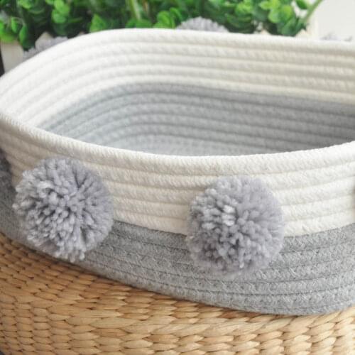 Cotton Rope Dirty Clothes Bra Laundry Hamper Basket with Ball Socks Underwear Storage Pouch