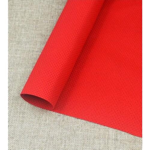 Aida 11ct red cross stitch fabric canvas DIY handmade needlework sewing craft supplies