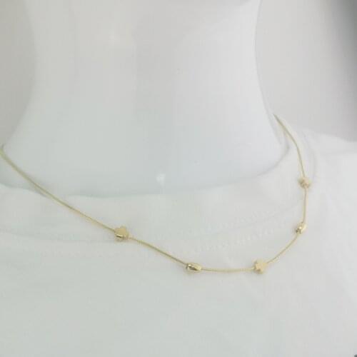 Girl Hot Sell fashion new goddess luxury women gold Color necklace luxe jewelry stainless steel
