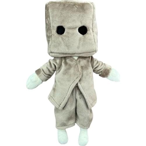 Game Little Nightmares Plush Little Nightmares 2 Mono Cosplay Plush Toy Kawaii Stuffed Dolls Kids Toys Birthday Gift 30cm