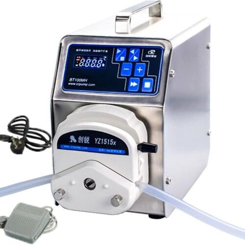 Micro Peristaltic Pumpelectric Tools 220V/22W Metering Pumps Digital Display Stainless Steel Antiseptic Liquid Filling Equipment