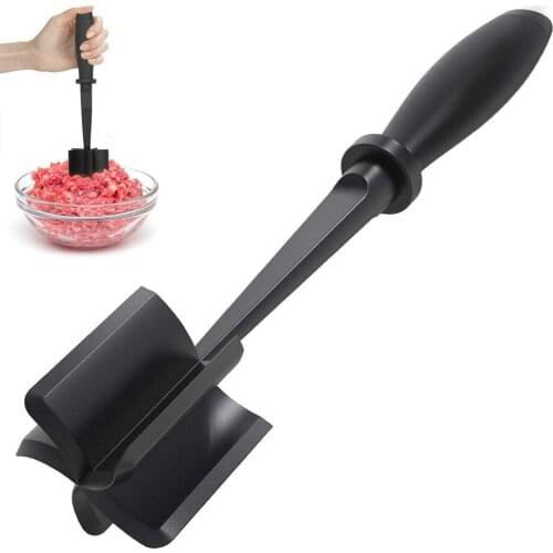 Multifunctional Heat Resistant Meat Masher Nylon Hamburger Chopper Ground Meat Chopper Utensil Non Stick Cookware