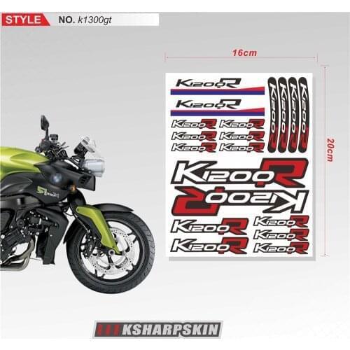 Motorcycle Tail Box Stickers Beak Fender Decal Shock Absorber Decals Reflective Waterproof Sticker For BMW K1200R k1200r