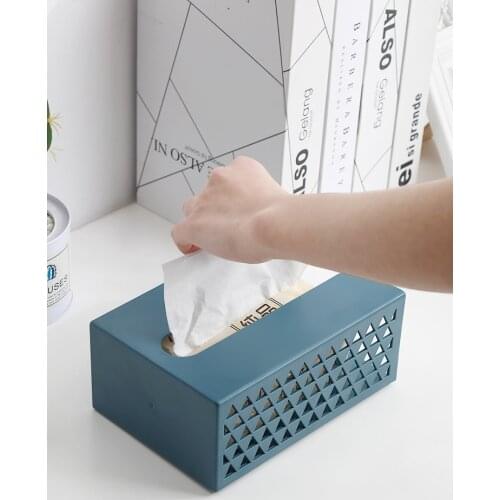 Wall Mounted Toilet Paper Holder Tissue Box Container Organizer Napkin Tissue Boxes Dispenser Servilletero Wipe Case BW50ZJ