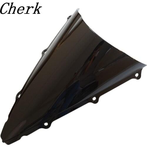 New Motorcycel Black Double Bubble Windshield Fairing Windscreen For YAMAHA YZF R1 2002-2003 YZF-R1 02 03