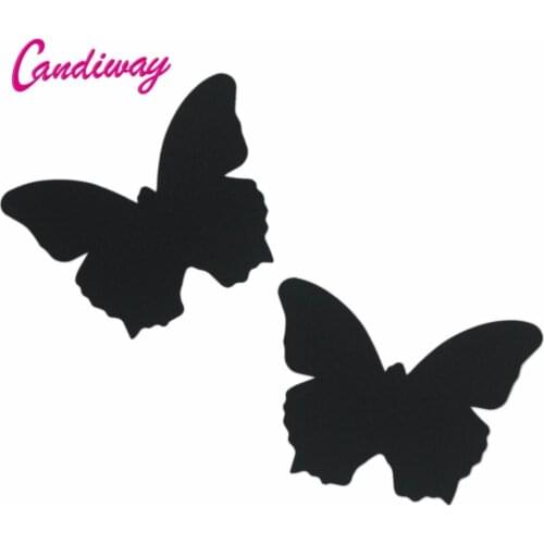 Black color butterfly Body Breasts Stickers Disposable The Chest Paste womens girls heart Adhesive Nipple Covers Pads _HE148