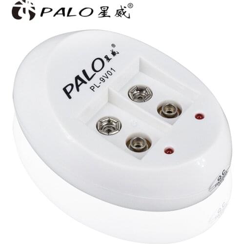 PALO 6F22 9V Battery Charger Wholesale Super Quick Power Battery Charger for 9V 6f22 Ni-MH Ni-CD Li-ion rechargeable battery