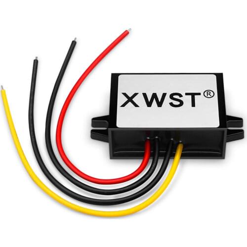 XWST DC-DC Voltage Step-Down Converter 30-60V Buck Module 36V 48V to 13.8V 1A 1.5A 12W Car LED Power Converter Waterproof