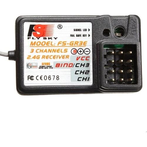 FlySky FS-GR3E 3CH 2.4GHz Receiver GT2 GT3 GT3B GT3C GR3C RC Car Boat
