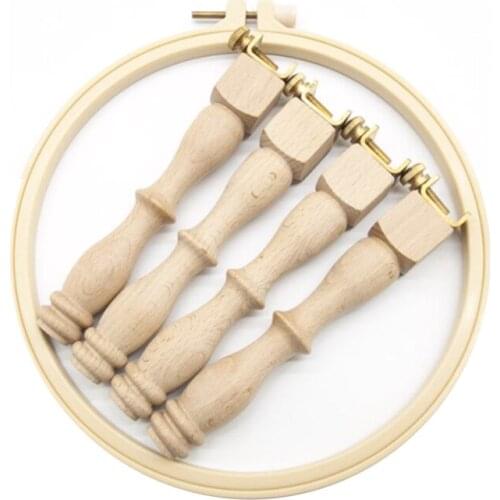 Adjustable Portable Wooden Embroidery Hoop Stand Set Stand Needlework Cross Stitch Frame Rack Desktop Embroidery Stand
