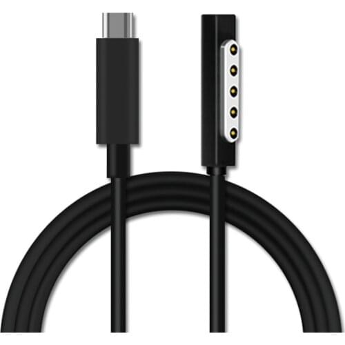 USB Type C Cord 12V 3A PD Power Supply Charger Adapter Charging Cable Applicable for Microsoft Surface Pro 1/2 Laptop