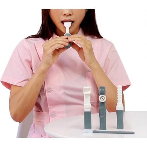 Silicone Mouth Exerciser Oral Lips Muscle Training Device Recovery Massager Tongue Trainer Puller for Dysarthria Tongue Muscle