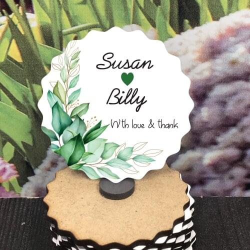 Save the Date Wooden Magnet for Your Guests and Colorful Printed Wedding, Henna, Christening Gifts 25 pcs