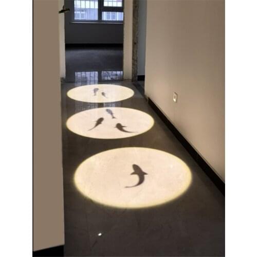 Nordic Aisle LED Projection Fish Ceiling Lights Modern Living Room Corridor Clothing Store Coffee Shop Deco Ceiling Lamp Fixture