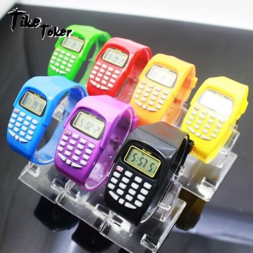 TIke Toker,NEW Childrens Silicon Wristwatch Boy Girl Student Sport Time Clock Electronic Digital Wrist Watch Relogio Feminino