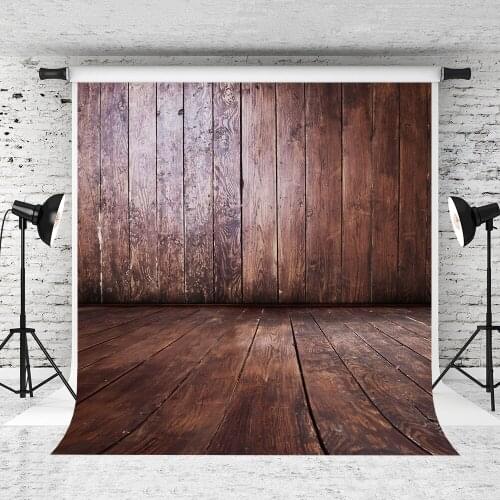 VinylBDS 10x10ft Retro Dark Brown Wood Photography Backdrops Children Photography Background Backgrounds Newborn Photo Backdrop