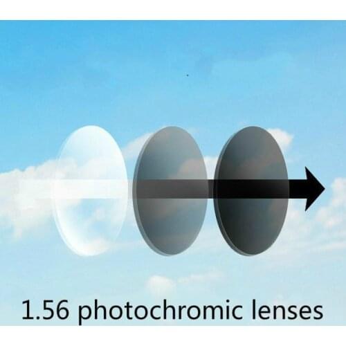 Viodream 1.56 photochromic Hard Anti Scratch Aspheric Clear Prescription Lenses Optical Lens For Eyes Myopia Reading lenses