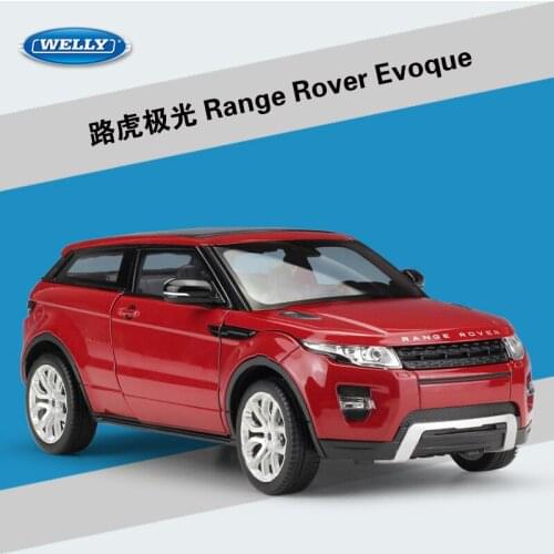 WELLY 1:24 scale High Simulator Metal Model Aurora Land Range Rover Sport SUV Diecast Car Alloy Toy Car For Children Gifts