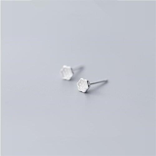 925 Sterling Silver Chinese Style Handmade Beautiful Lotus Seedpod Shower Stud Earring for Women Girls Charm Jewelry ES479