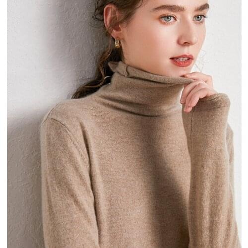 Zocept Winter High Quality Womens Sweater Free Curl Turtleneck Solid Color Wool Knitted Jumper Warm Full Sleeve Female Pullover