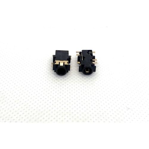 10 pcs/lot 3.5mm PJ-3587-Y Sinking Plate 1.0 Gold Plated Patch 6pin SMT Audio interface ultra thin flat PJ3587 RHOS 2.0