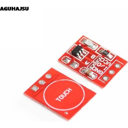 10PCS/LOT NEW TTP223 Touch button Module Capacitor type Single Channel Self Locking Touch switch sensor