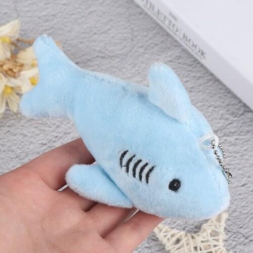 2021 NEW Cartoon Plush TOY 12CM , Key chain Gift Shark Plush Stuffed TOY DOLL , Kids Small Mini Plush Toys
