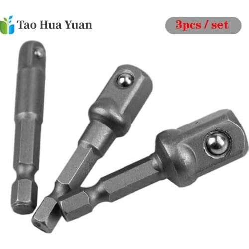3pcs Hex Shank Conversion Wrench Chrome Vanadium Steel Socket Adapter Shank Torque Wrench ratchet Allen Key Oil Filter Wrench AA