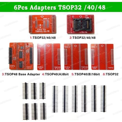 Minipro TL866 Plus Programmer Adapter TSOP32 TSOP40 TSOP48 Base TSOP 32 /40/48 Adapter Socket 6Pcs