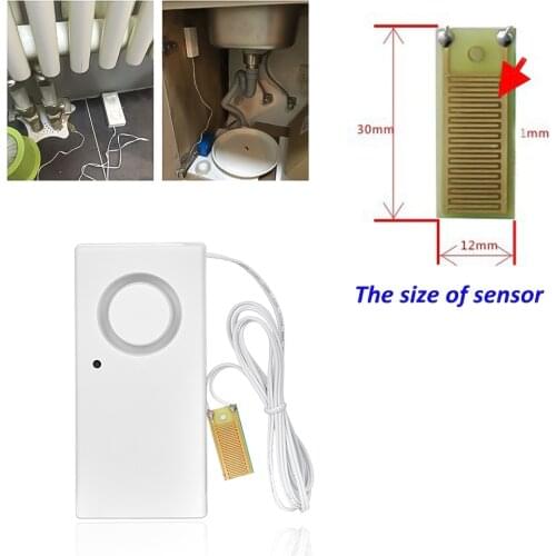 110dB Independent Water Leak Sensor Detection Home Alarm Water Leakage Alarm Detector Flood Alert Overflow Security Alarm System