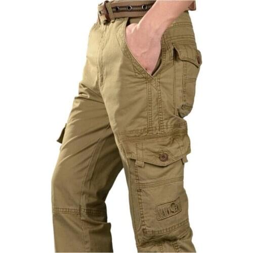 SHIERXI New Mens Casual pant Cotton Mens Losse baggy pants overalls overall Man Bottoms Big Size Trousers