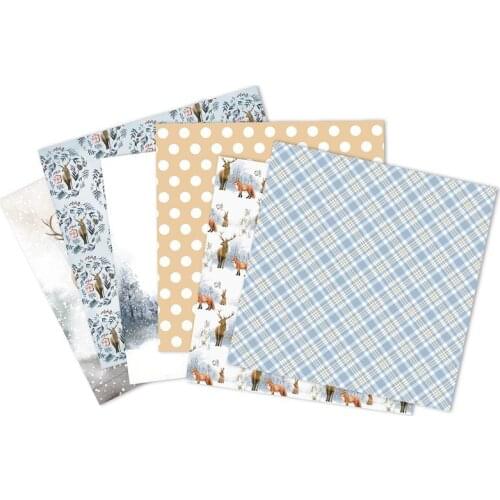 24PCS/Lot Blue Rhombus Retro Material Papers DIY Scrapbooking Album Diary Gift Decorative Paper Scrapbooking Paper