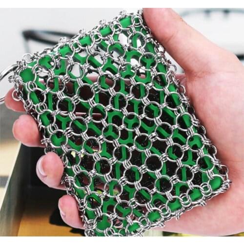 Clean Artifact Cast Iron Cleaner 316 Silicone Net Brush Pot Artifact Kitchen Cleaning Ball Brush Daily Home Items