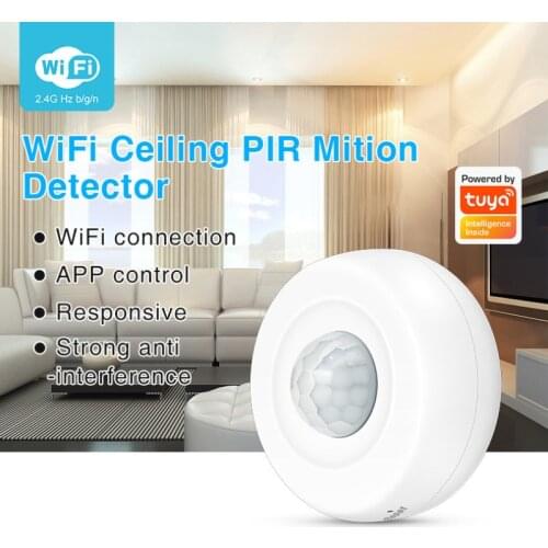 Tuya Motion PIR Sensor Detector WIFI Movement Sensor Smart Life APP Wireless Home Security System Smart Life Tuya App Control