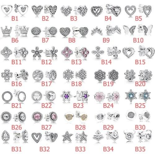 Hot Sale Real 925 Sterling Silver Simple Earrings For Women Small Earrings Fashion Jewelry Gift