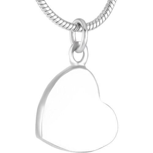 IJA006 Always in My Heart Memorial Urn Necklace Women Charm Stainless Steel Keepsake Cremation Pendant Locket