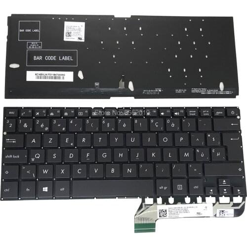 OVY BE Backlight keyboard for ASUS ZenBook UX430 UN UX430UA UX430UQ Belgium black backlit Replacement keyboards 0KNB0 2627BE00